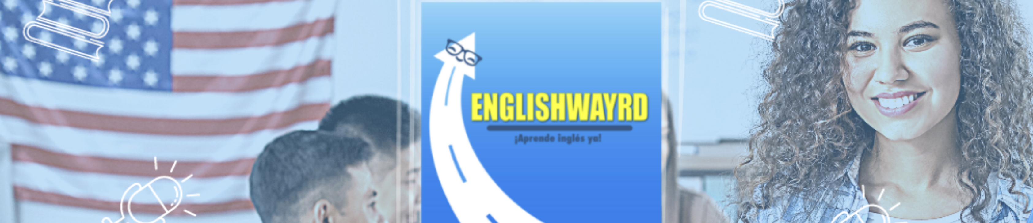 Estudiantes aprendiendo inglés